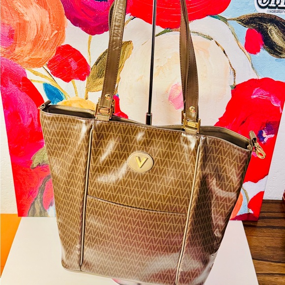 Valentino Garavani Handbags - Valentino Garavani Brown Monogram Tote